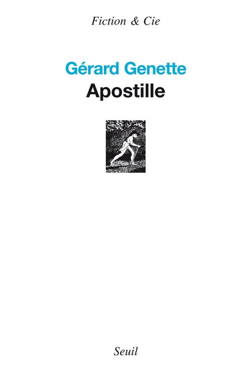 Couverture ebook de Apostille, de Gérard Genette