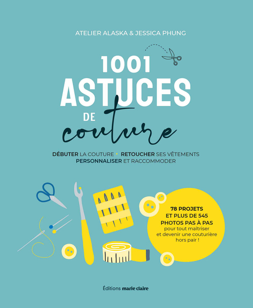 Couverture ebook de 1001 ASTUCES DE COUTURE, de Alaska Atelier