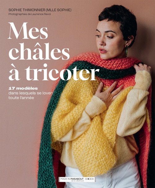 Couverture ebook de Mes châles à tricoter, de Sophie Thimonnier, Laurence Revol