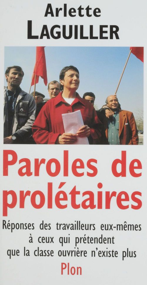 ebook cover of Paroles de prolétaires, by Arlette Laguiller