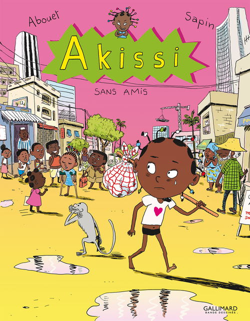 Couverture ebook de Akissi (Tome 6) - Sans amis, de Marguerite Abouet, Mathieu Sapin