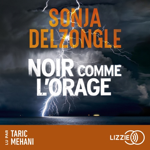 audiobook cover of Noir comme l'orage, by Sonja Delzongle