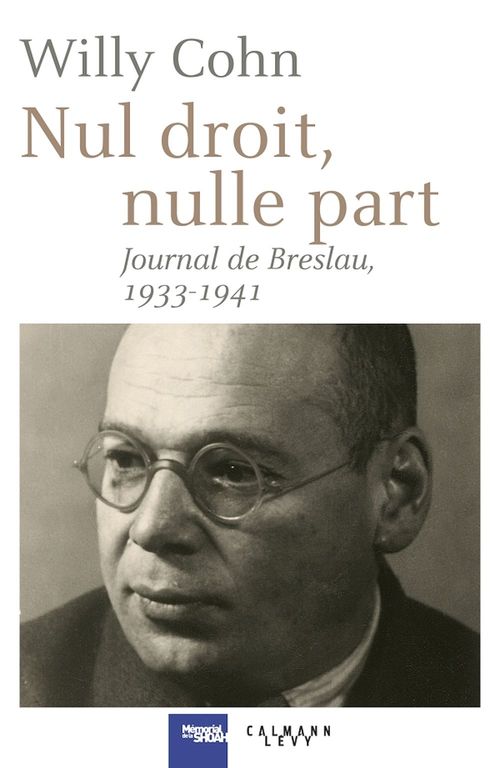 ebook cover of Nul droit, nulle part, by Willy Cohn