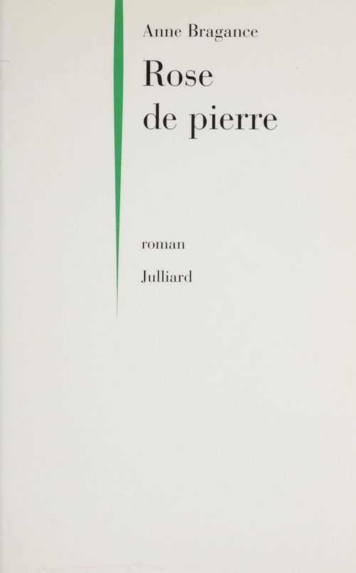 ebook cover of Rose de pierre, by Anne Bragance