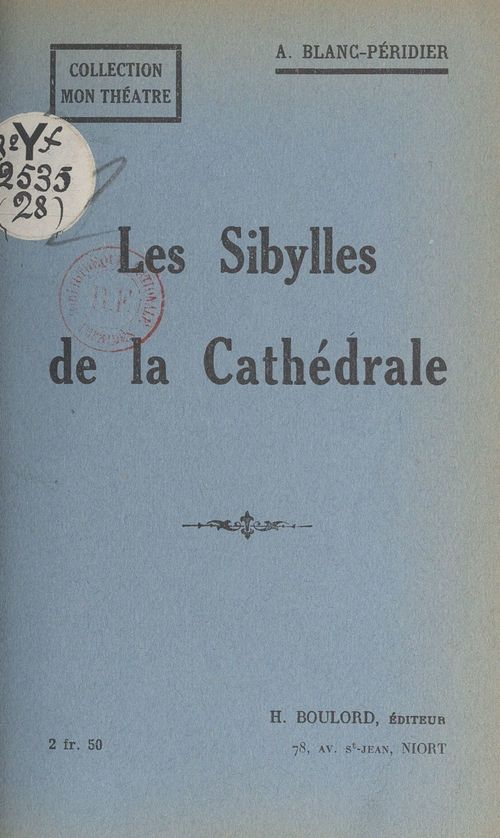 ebook cover of Les sibylles de la cathédrale, by Adrienne Blanc-Peridier