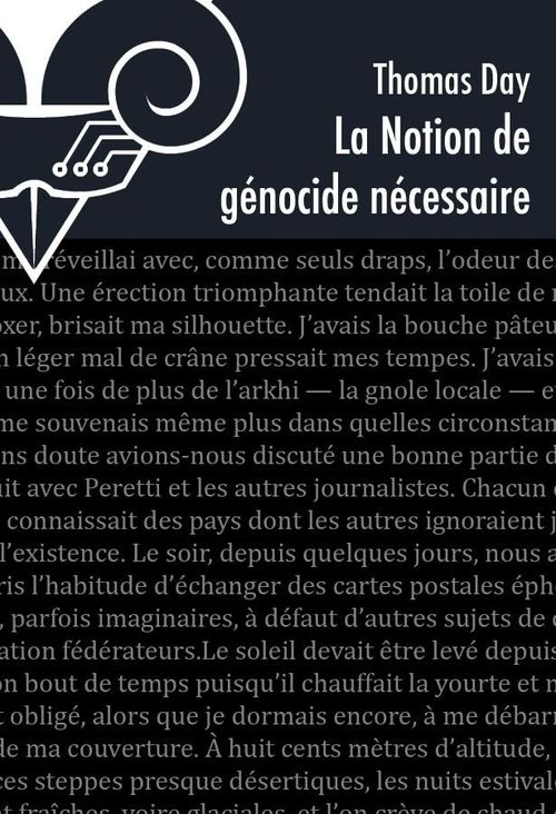 ebook cover of La Notion de génocide nécessaire, by Thomas Day
