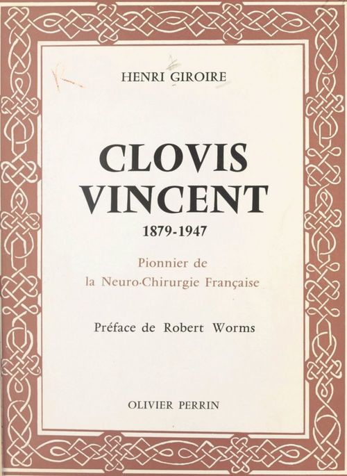 Couverture ebook de Clovis Vincent, 1879-1947, de Henri Giroire