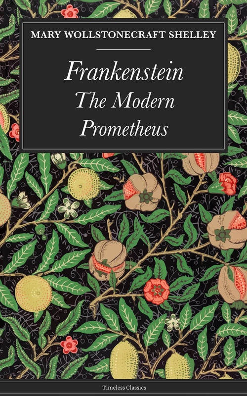 ebook cover of Frankenstein, by Shelley Mary Wollstonecraft