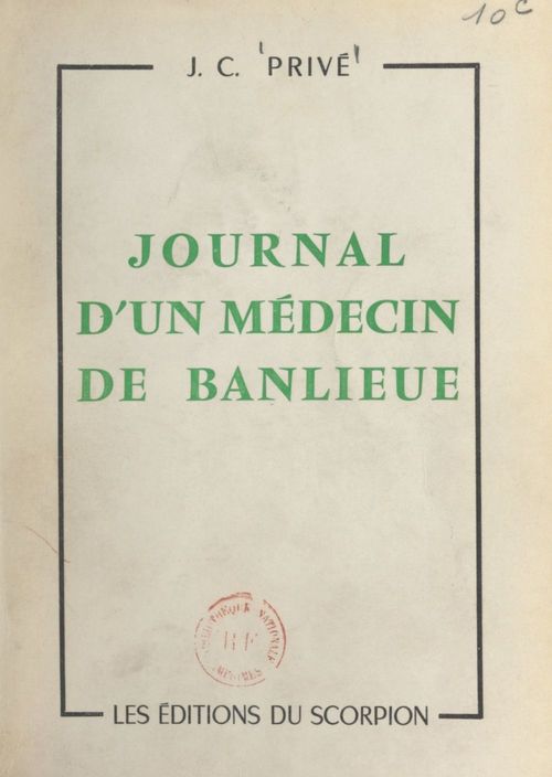Couverture ebook de Journal d'un médecin de banlieue, de Jean-Charles Prive