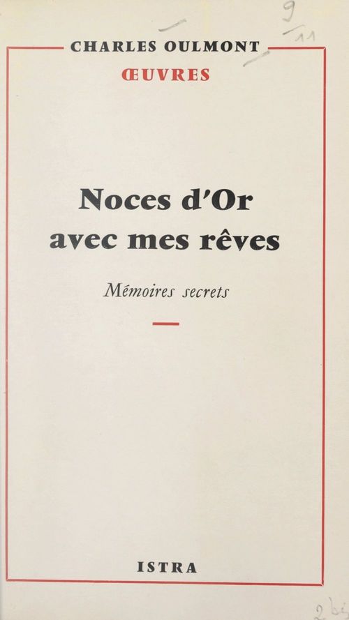 Couverture ebook de Noces d'or avec mes rêves, de Charles Oulmont
