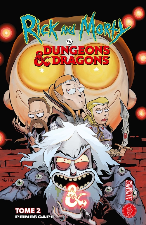 ebook cover of Rick & Morty VS. Dungeons & Dragons, T2 : Peinescape, by Troy Little, Jim Zub