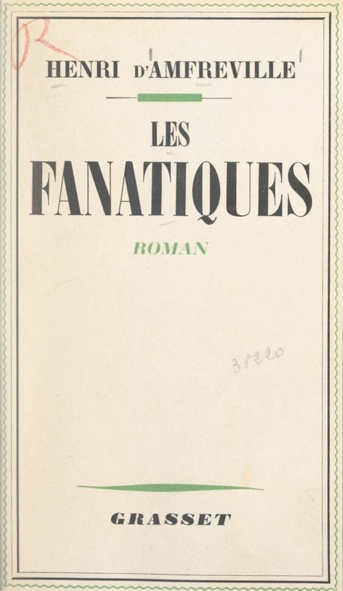 ebook cover of Les fanatiques, by Henri D''Amfreville