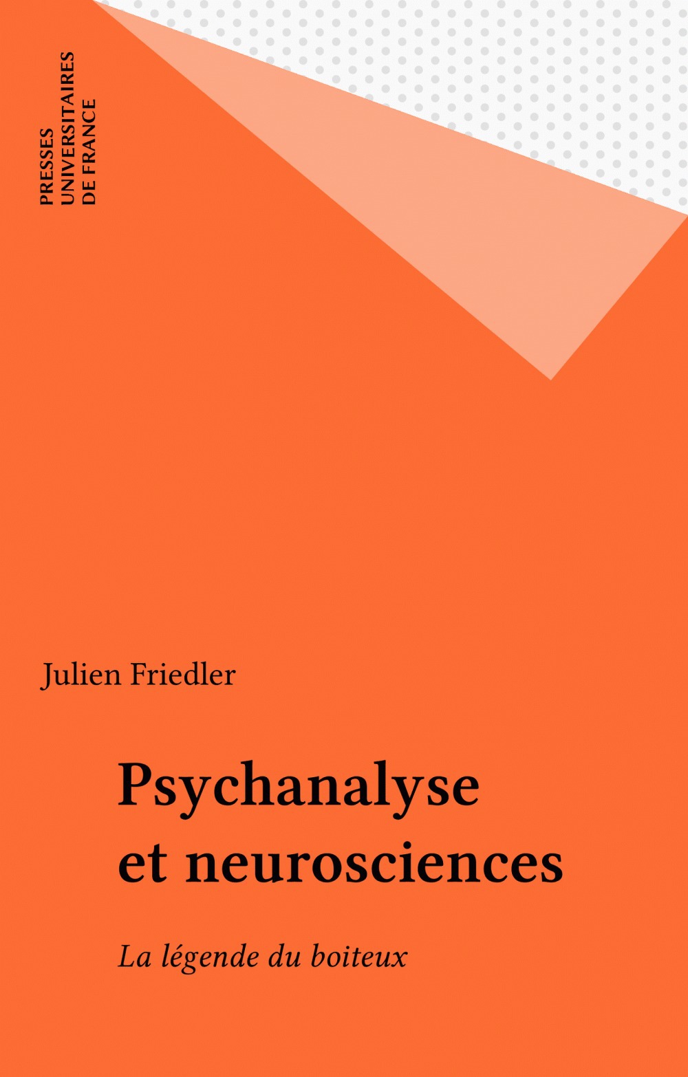 Couverture ebook de Psychanalyse et neurosciences, de Julien Friedler
