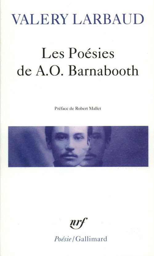 ebook cover of Les Poésies de A.O. Barnabooth / Poésies diverses, by Valéry Larbaud