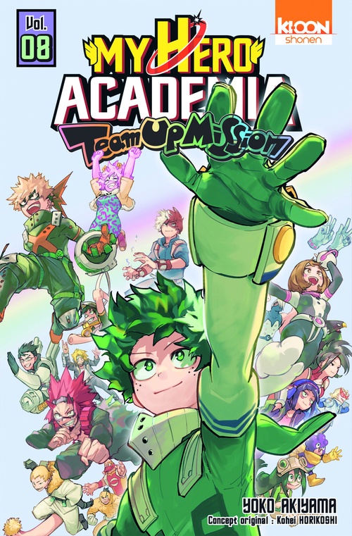 Couverture ebook de My Hero Academia Team Up Mission T08, de Kohei Horikoshi, Yoko Akiyama