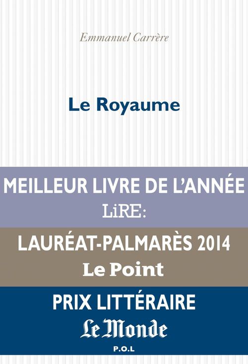 ebook cover of Le Royaume, by Emmanuel Carrère