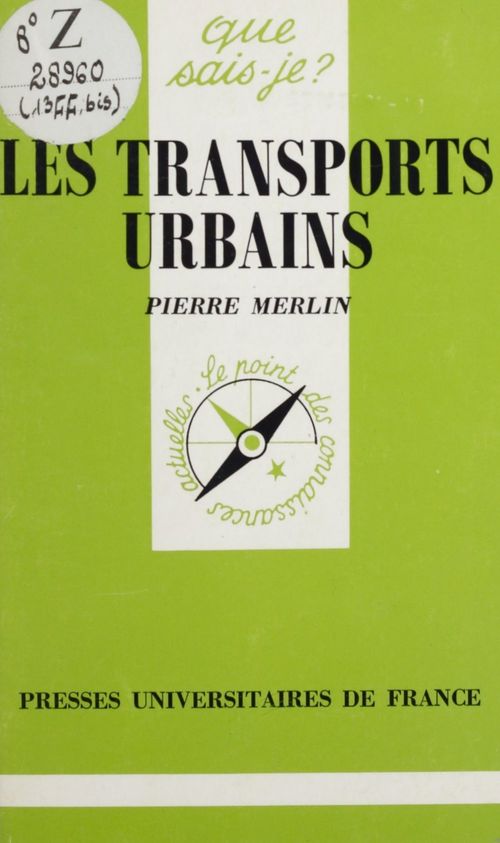 ebook cover of Les transports urbains, by Pierre Merlin