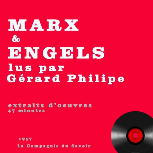 Couverture audiobook de Gérard Philipe lit Karl Marx et Engels, de Karl Marx
