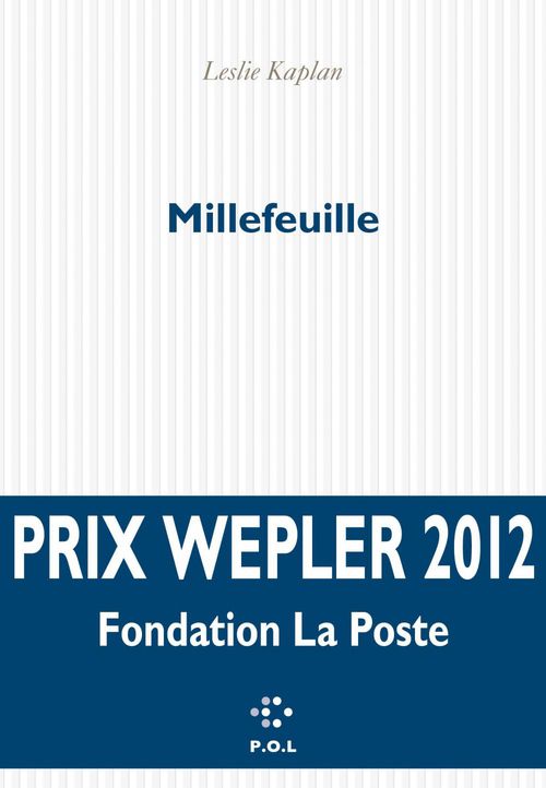 Couverture ebook de Millefeuille, de Leslie Kaplan