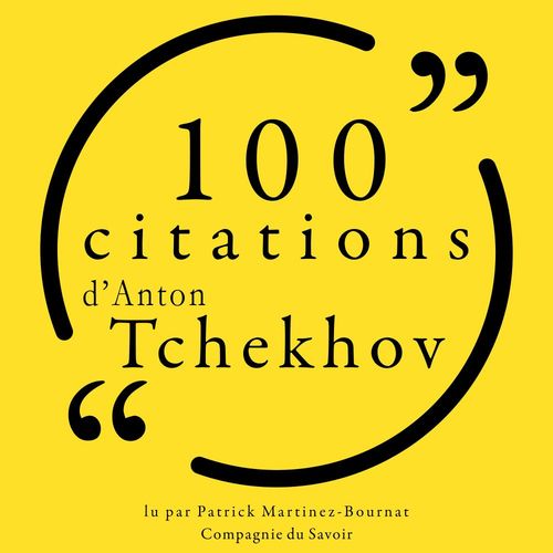 Couverture audiobook de 100 citations d'Anton Tchekhov, de Anton Tchekhov