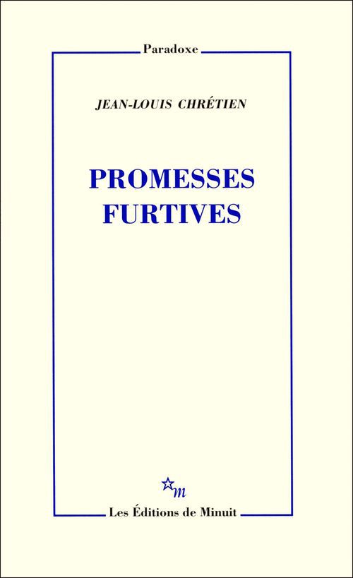 Couverture ebook de Promesses furtives, de Jean-Louis Chrétien