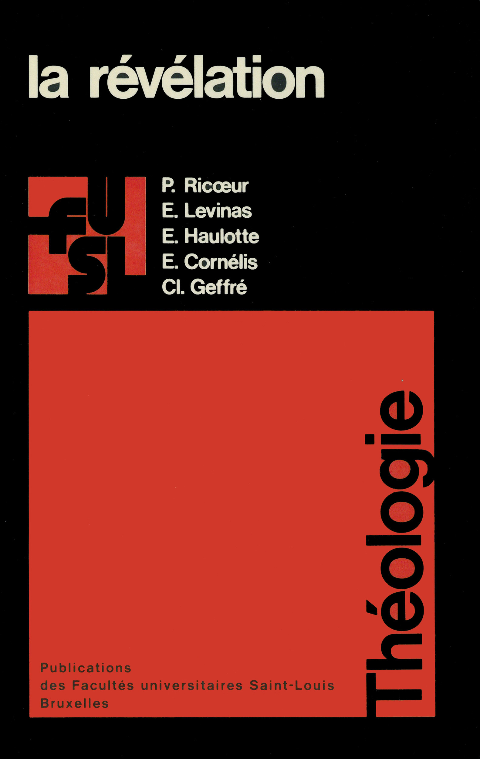 ebook cover of La révélation, by Emmanuel Levinas, Edgar Haulotte, Étienne Cornélis, Claude Geffré, Paul Ricoeur