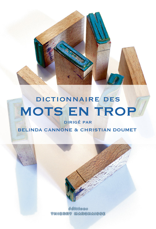 Couverture ebook de Dictionnaire des mots en trop, de Belinda Cannone, Christian Doumet