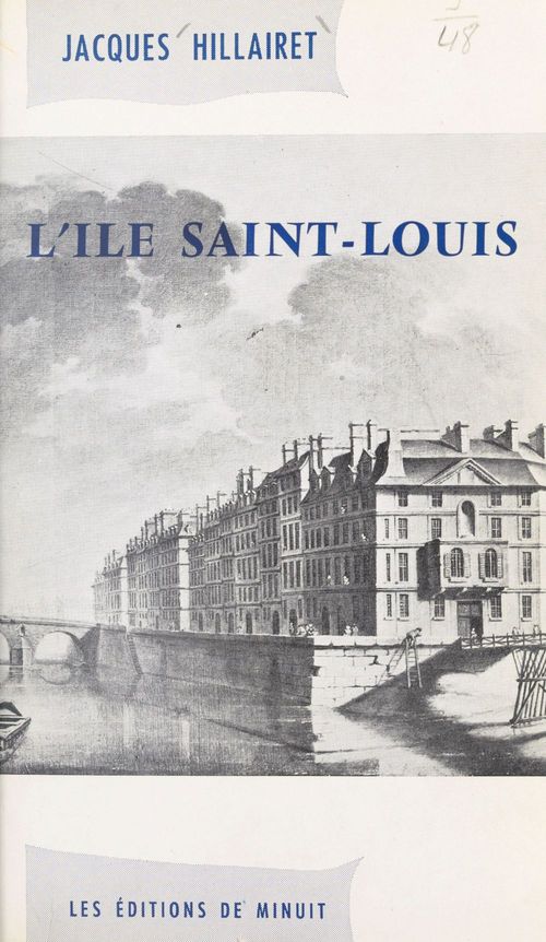 ebook cover of L'Île Saint-Louis, by Jacques Hillairet