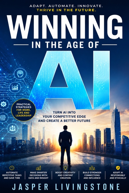 Couverture ebook de Winning in the Age of AI, de Jasper Livingstone