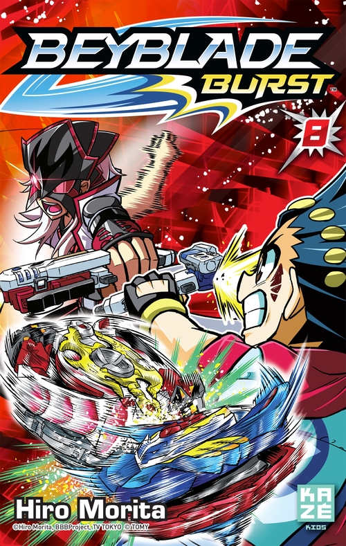 Couverture ebook de Beyblade Burst T08, de Hiro Morita