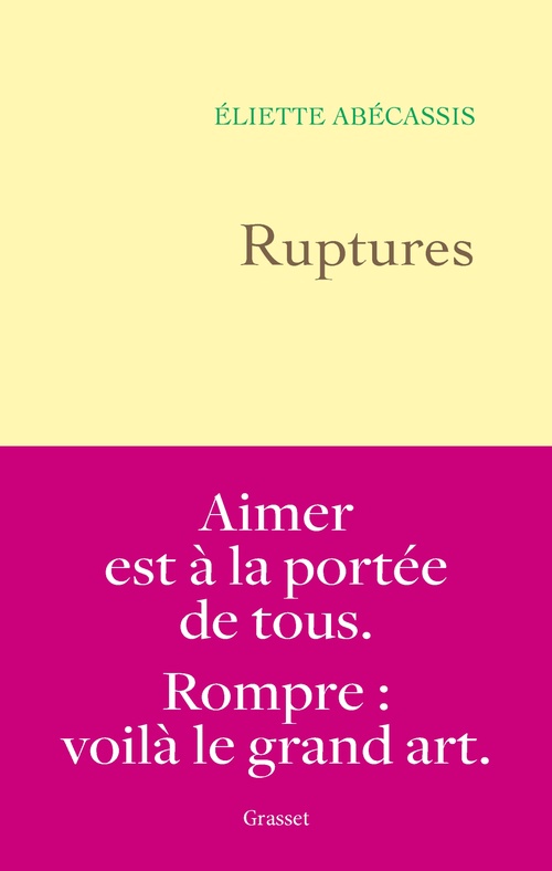 ebook cover of Ruptures, by Eliette Abécassis