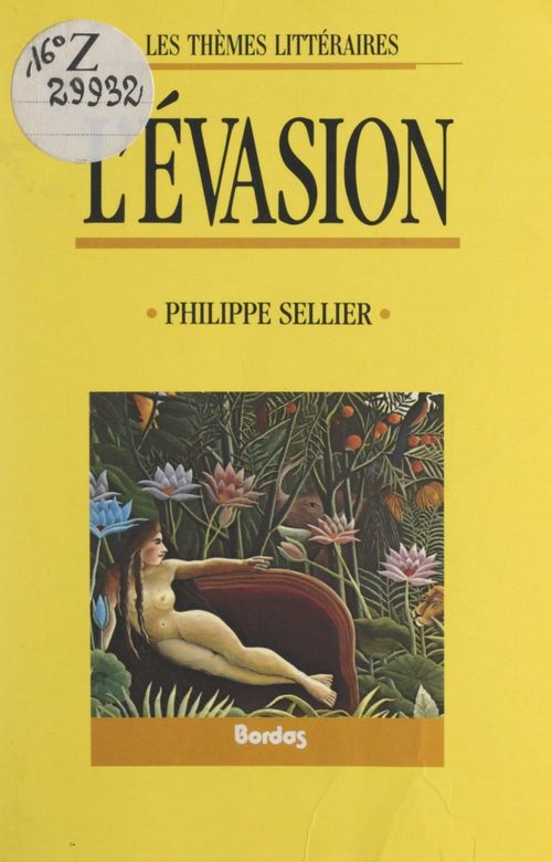 Couverture ebook de L'évasion, de Philippe Sellier