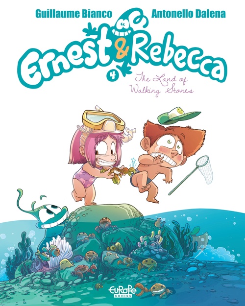 Couverture ebook de Ernest & Rebecca - Volume 4 - The Land of Walking Stones, de Guillaume Bianco