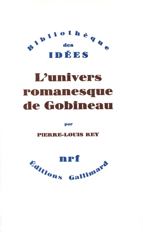 Couverture ebook de L'univers romanesque de Gobineau, de Pierre-louis Rey
