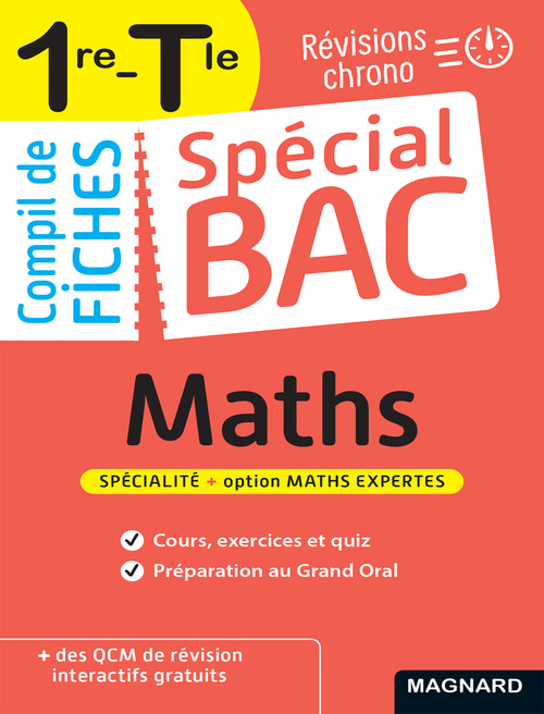 ebook cover of Spécial Bac Compil de Fiches Maths 1re, Tle Bac 2025, by Vito Punta