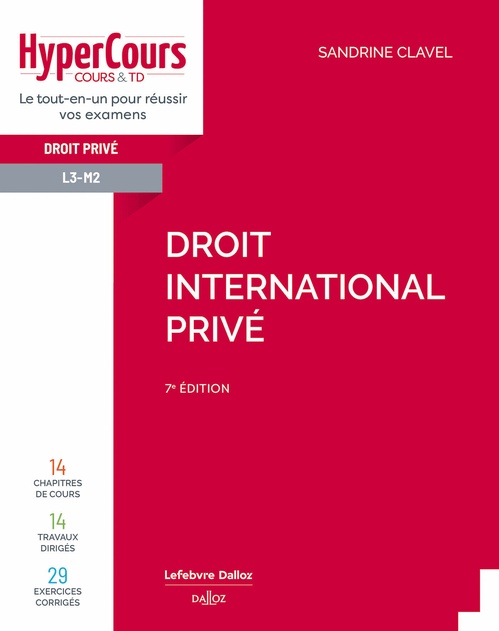 ebook cover of Droit international privé 7ed, by Sandrine Clavel
