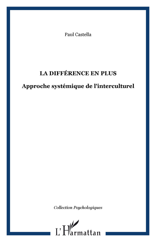 Couverture ebook de La différence en plus, de Paul Castella