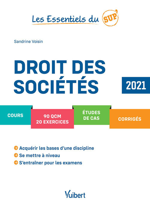 ebook cover of Les Essentiels du Sup : Droit des sociétés 2021, by Sandrine Voisin