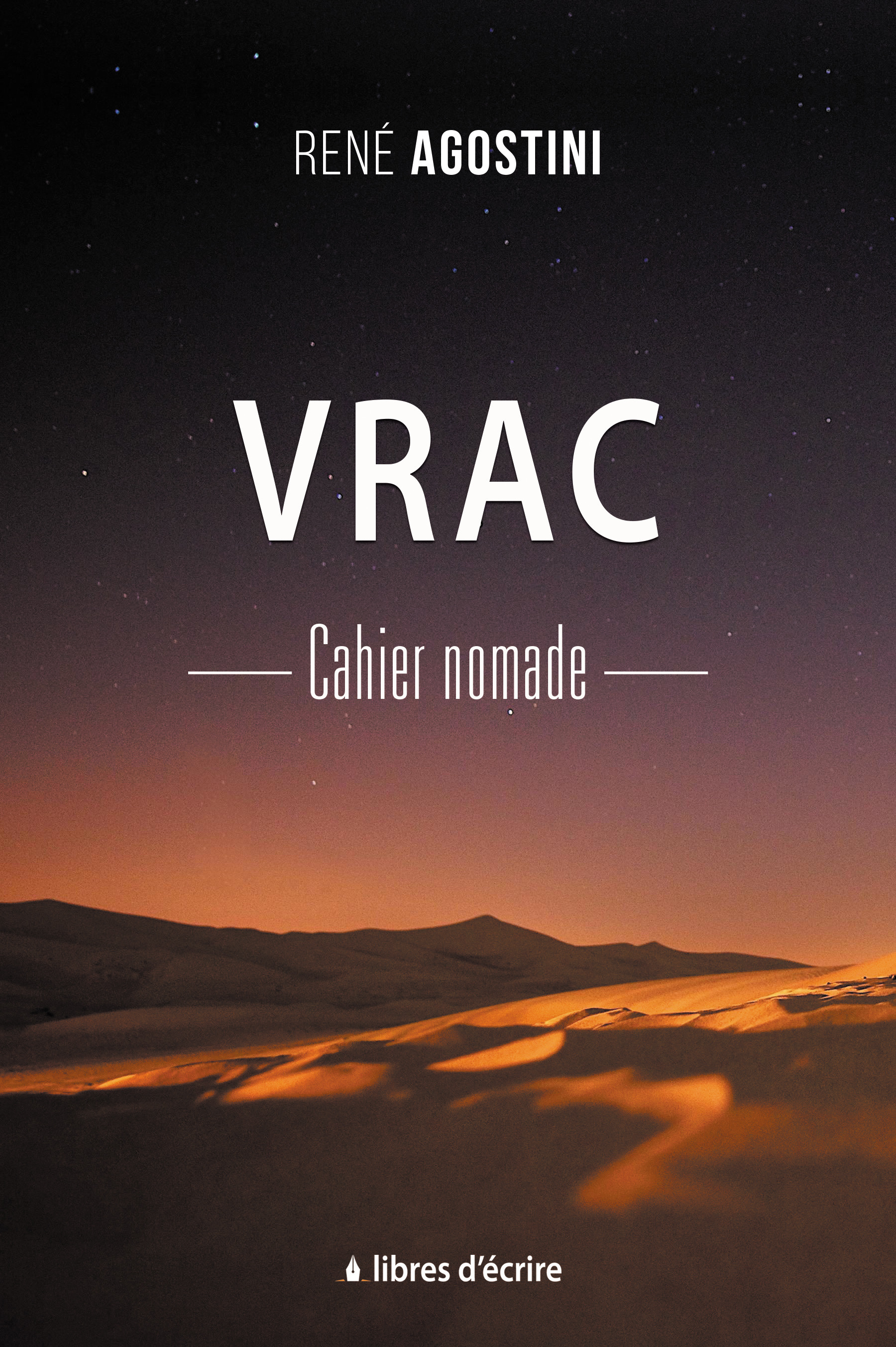 Couverture ebook de Vrac : Cahier nomade, de René Agostini