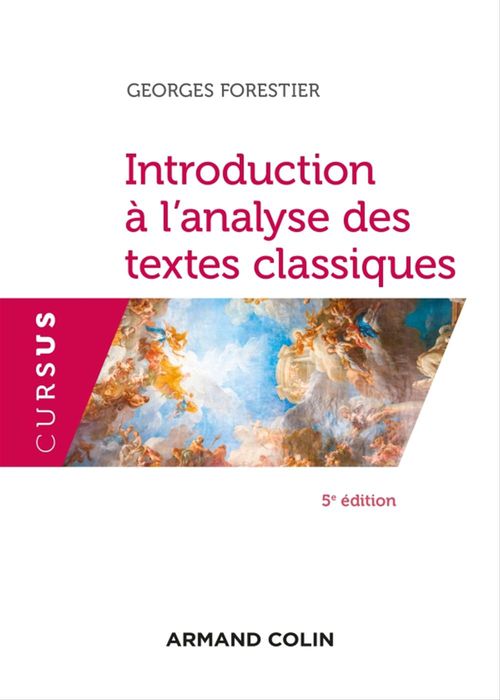 ebook cover of Introduction à l'analyse des textes classiques - 5e éd., by Georges Forestier