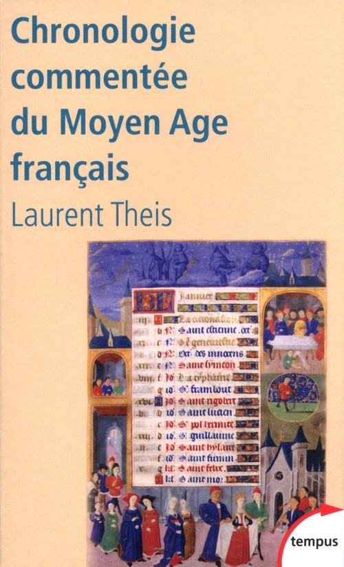 Couverture ebook de Chronologie commentée du Moyen âge français, de Laurent Theis