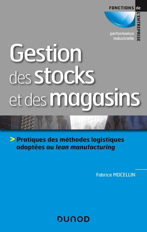 Couverture ebook de Gestion des stocks et des magasins, de Fabrice Mocellin
