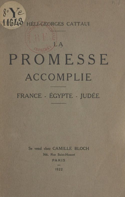 ebook cover of La promesse accomplie, by Heli-Georges Cattani