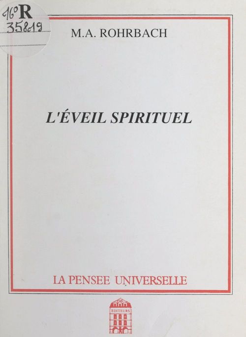 Couverture ebook de L'éveil spirituel, de Marc-Adrien Rohrbach
