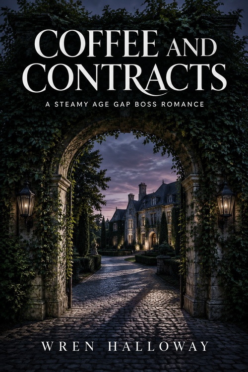 Couverture ebook de Coffee and Contracts, de Wren Halloway