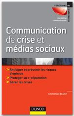 Couverture ebook de Communication de crise et médias sociaux, de Emmanuel Bloch