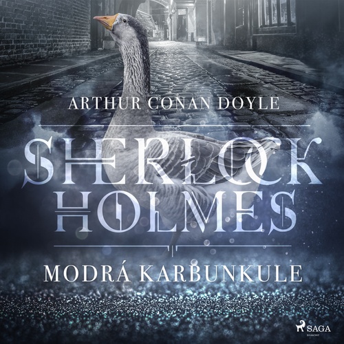 Couverture audiobook de Modrá karbunkule, de Arthur Conan Doyle