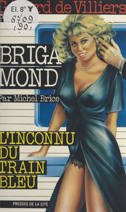 Couverture ebook de L'inconnu du train bleu, de Brice Michel