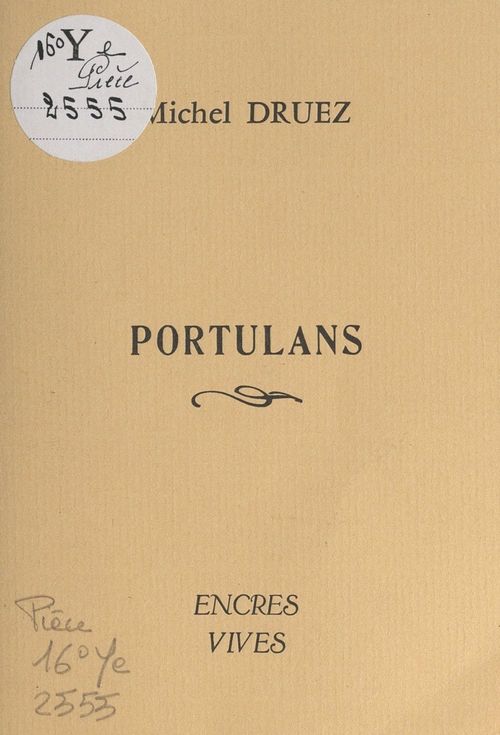 Couverture ebook de Portulans, de Michel Druez