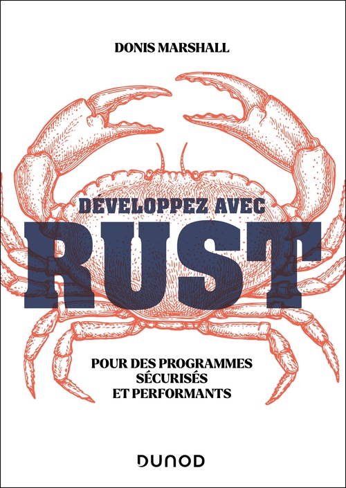 Couverture ebook de Développez avec Rust, de Donis Marshall